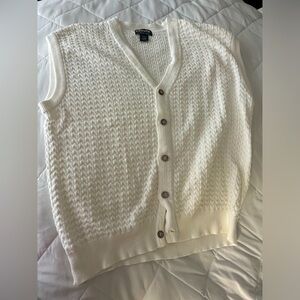 Classic preppy golf vest.